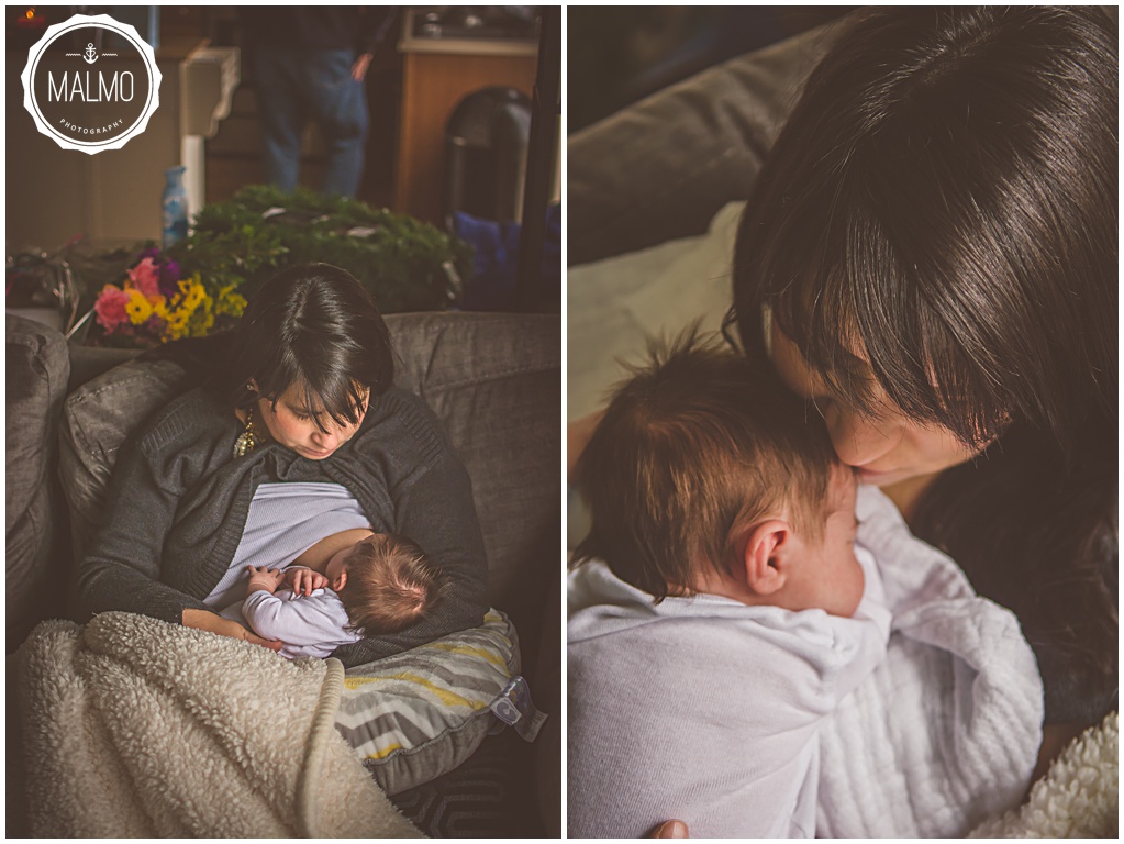 First Time Mom Breastfeeding Photography