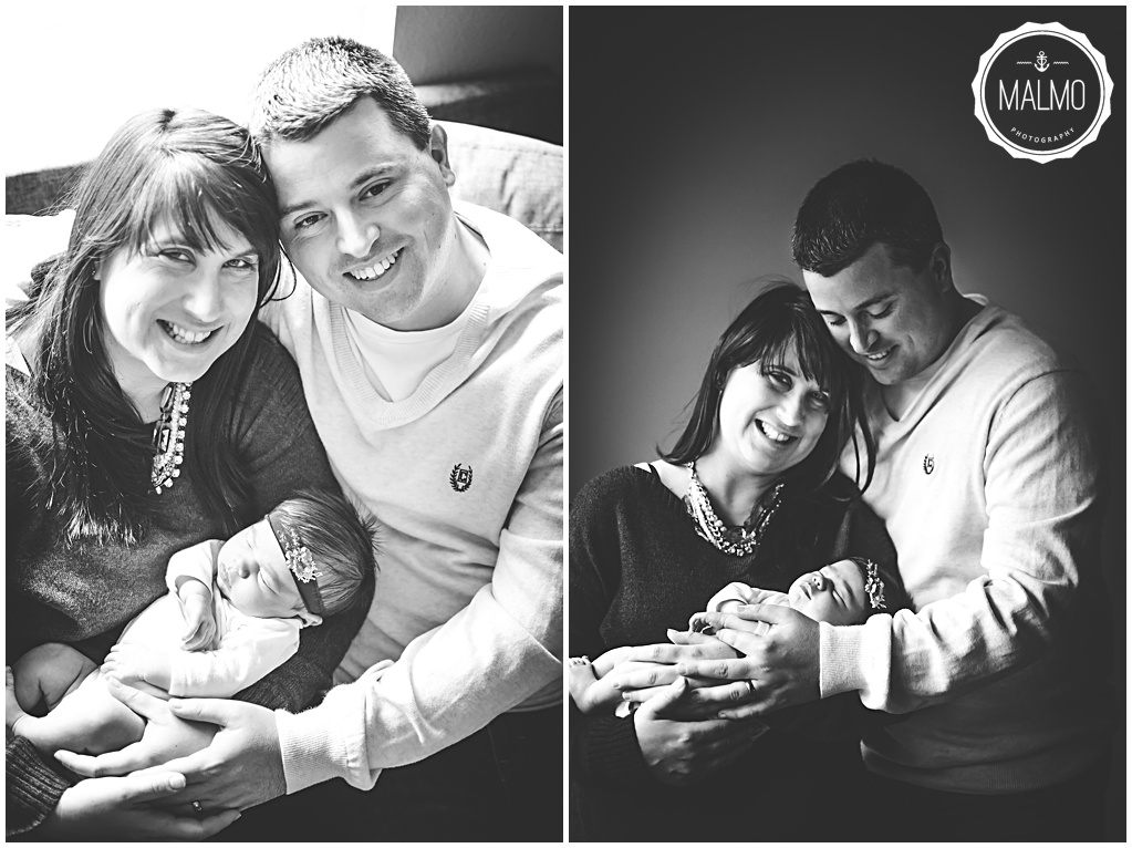 Newborn Photography Family of 3