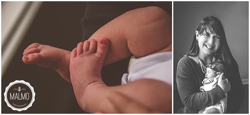 Mom and Newborn Daughter Photography
