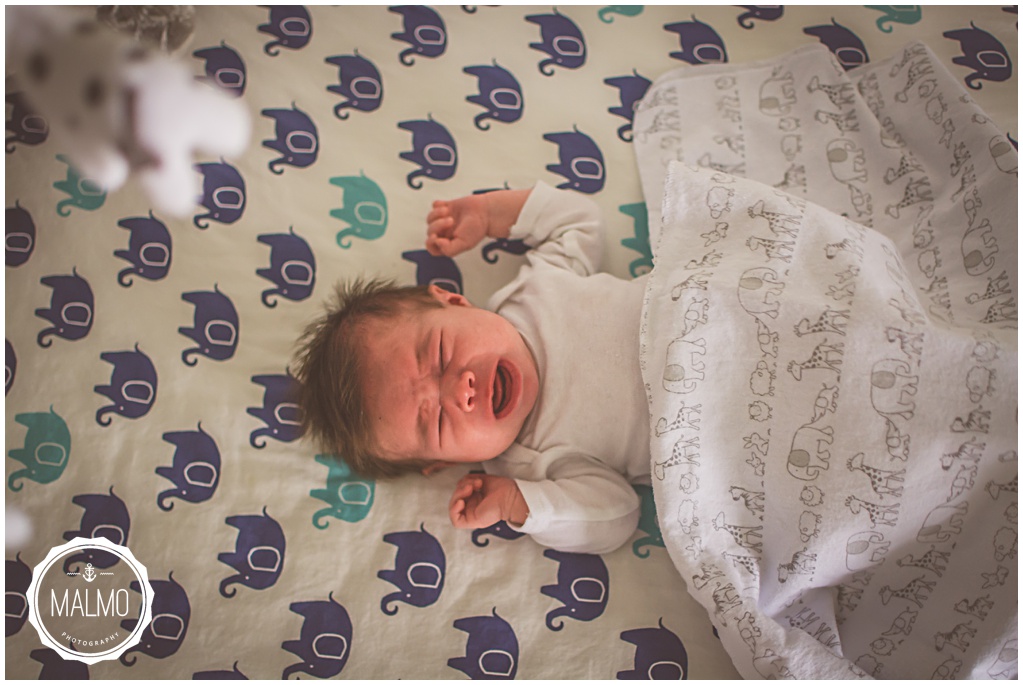 Crying Baby Newborn Photography