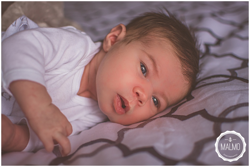 Blue-Eyed Newborn Baby Girl Photography