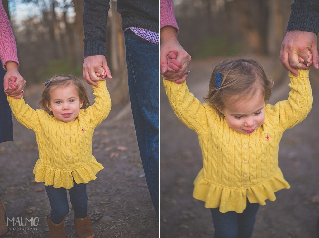 family photography, two year old girl, family of 3, indianapolis
